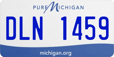 MI license plate DLN1459