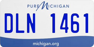 MI license plate DLN1461