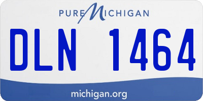 MI license plate DLN1464