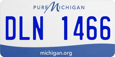 MI license plate DLN1466