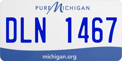 MI license plate DLN1467