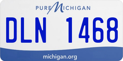 MI license plate DLN1468