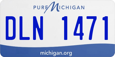 MI license plate DLN1471