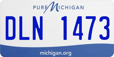 MI license plate DLN1473