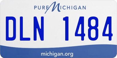 MI license plate DLN1484