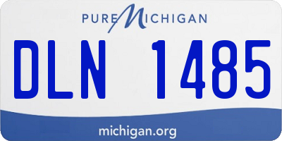 MI license plate DLN1485