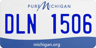 MI license plate DLN1506