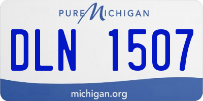 MI license plate DLN1507