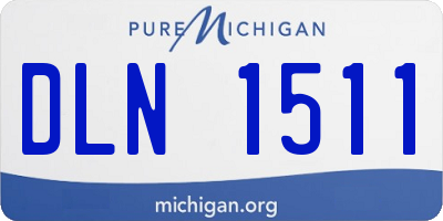 MI license plate DLN1511