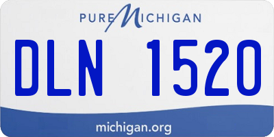 MI license plate DLN1520