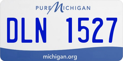 MI license plate DLN1527