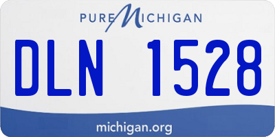 MI license plate DLN1528