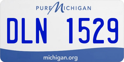 MI license plate DLN1529