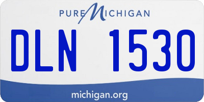 MI license plate DLN1530