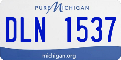 MI license plate DLN1537