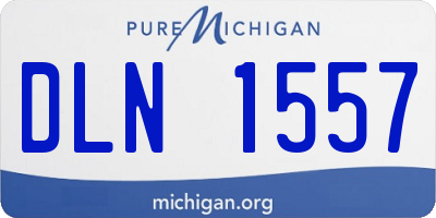 MI license plate DLN1557