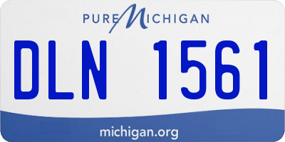 MI license plate DLN1561