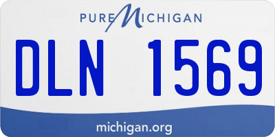 MI license plate DLN1569