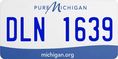 MI license plate DLN1639