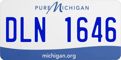 MI license plate DLN1646