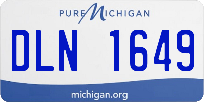 MI license plate DLN1649