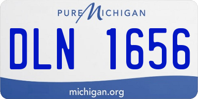 MI license plate DLN1656