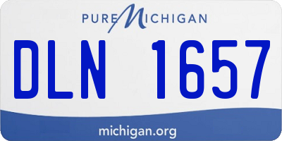 MI license plate DLN1657