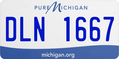 MI license plate DLN1667