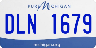 MI license plate DLN1679