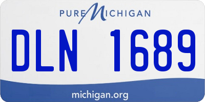 MI license plate DLN1689