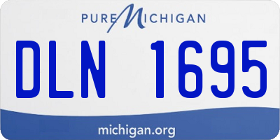 MI license plate DLN1695