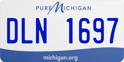 MI license plate DLN1697