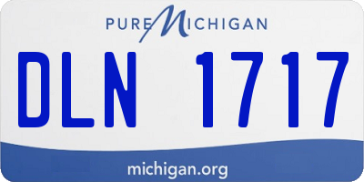 MI license plate DLN1717