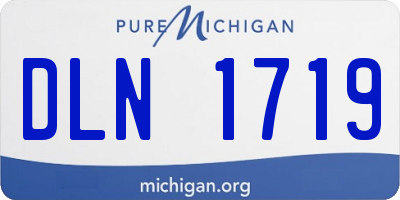 MI license plate DLN1719