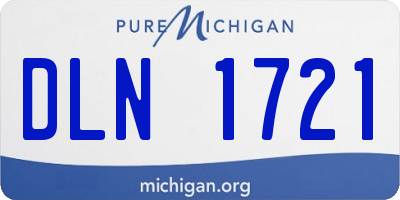 MI license plate DLN1721