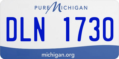 MI license plate DLN1730