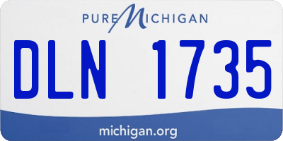 MI license plate DLN1735