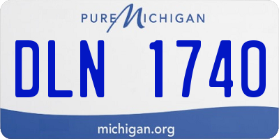 MI license plate DLN1740