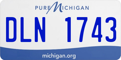 MI license plate DLN1743