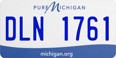 MI license plate DLN1761