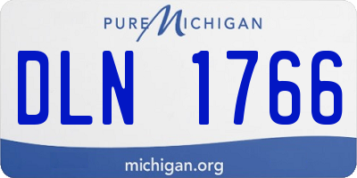 MI license plate DLN1766