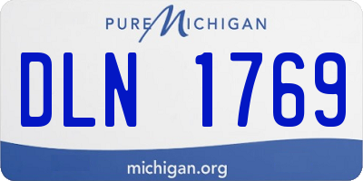 MI license plate DLN1769