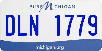 MI license plate DLN1779