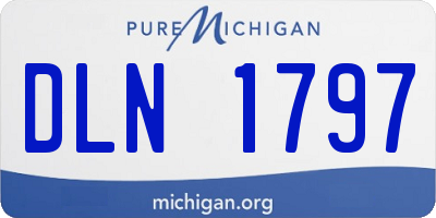 MI license plate DLN1797
