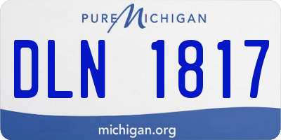 MI license plate DLN1817