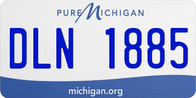 MI license plate DLN1885