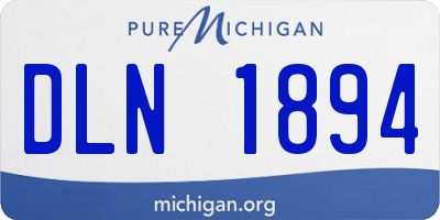 MI license plate DLN1894