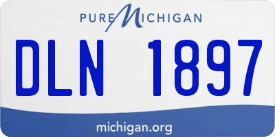 MI license plate DLN1897