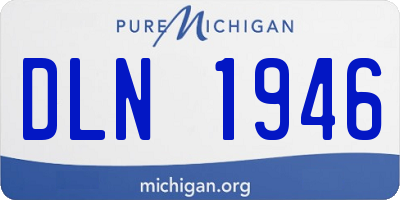 MI license plate DLN1946