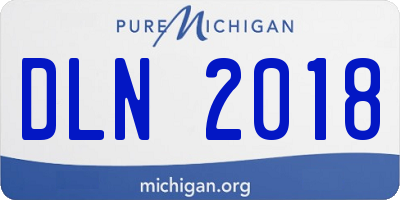 MI license plate DLN2018